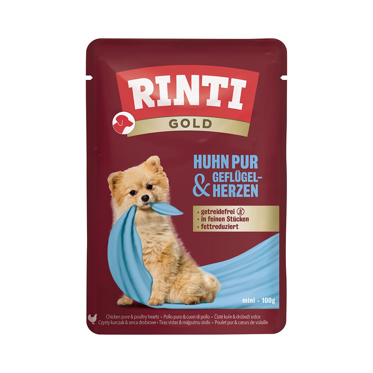 RINTI Gold Huhn und Geflügelherzen 10x100g