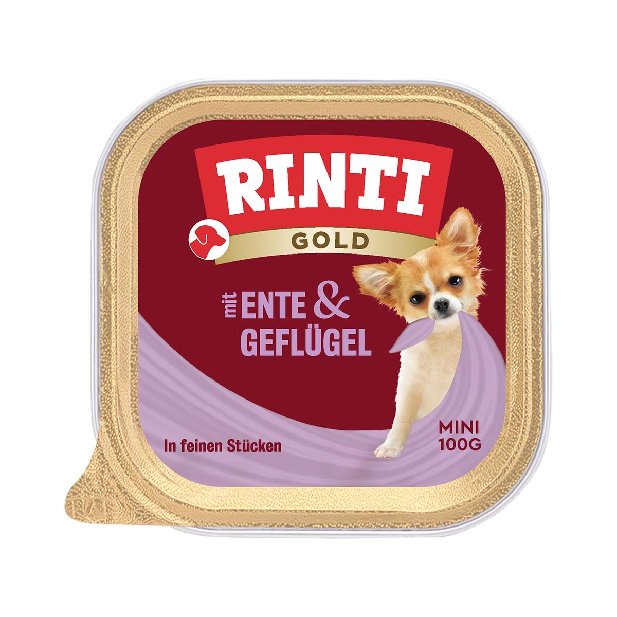 Rinti Gold Mini feine Stückchen von Ente &amp; Geflügel