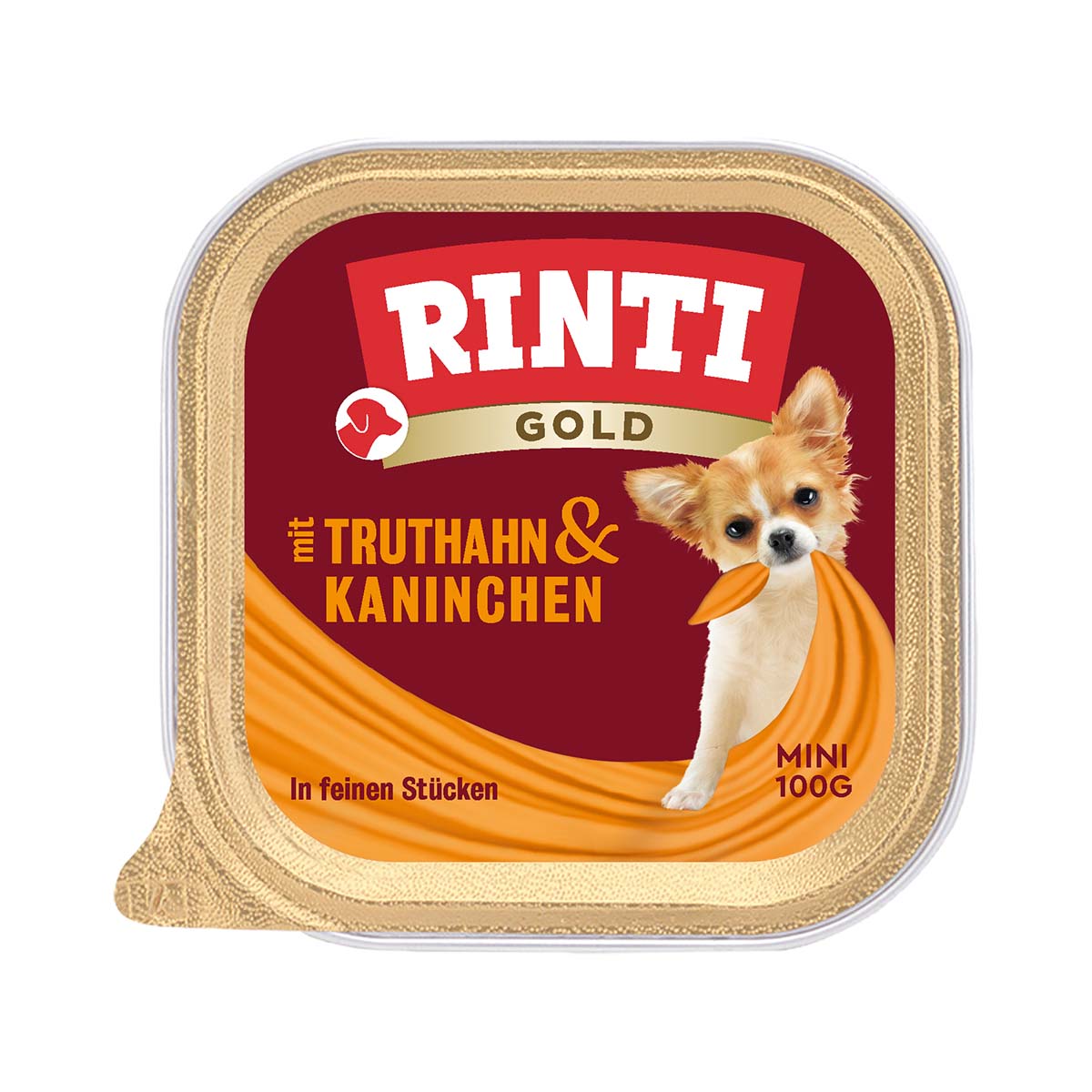 Rinti Hunde-Nassfutter Gold Mini Truthahn &amp; Kaninchen