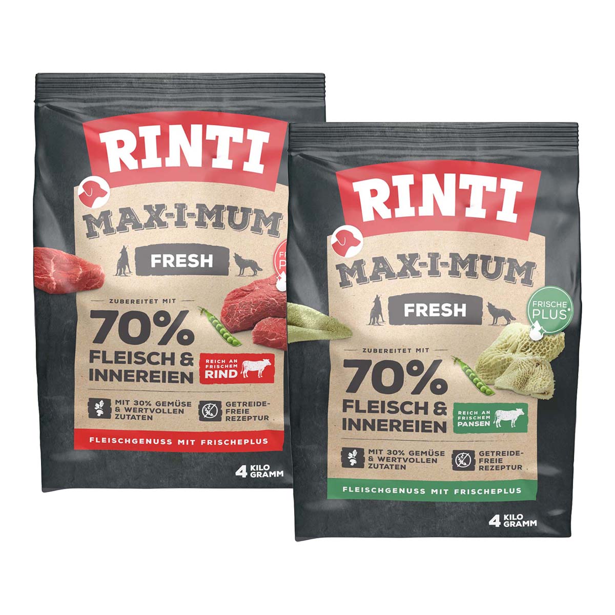 Rinti Max-i-Mum Rind und Pansen Mixpaket 2x4kg