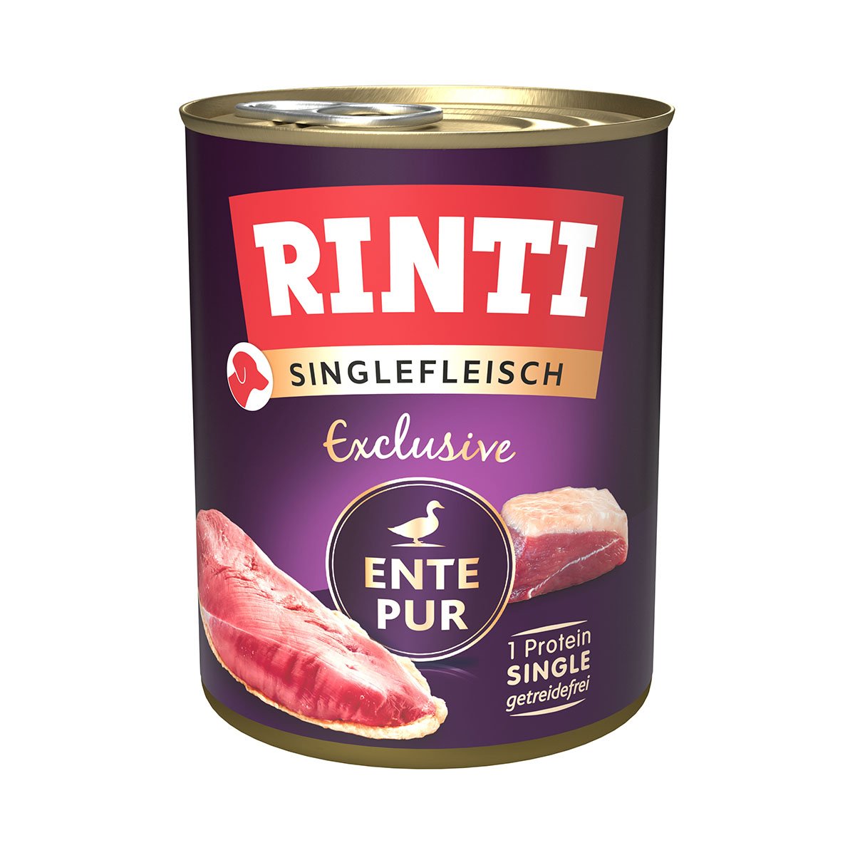 RINTI Singlefleisch Exclusive Ente Pur 6x800g