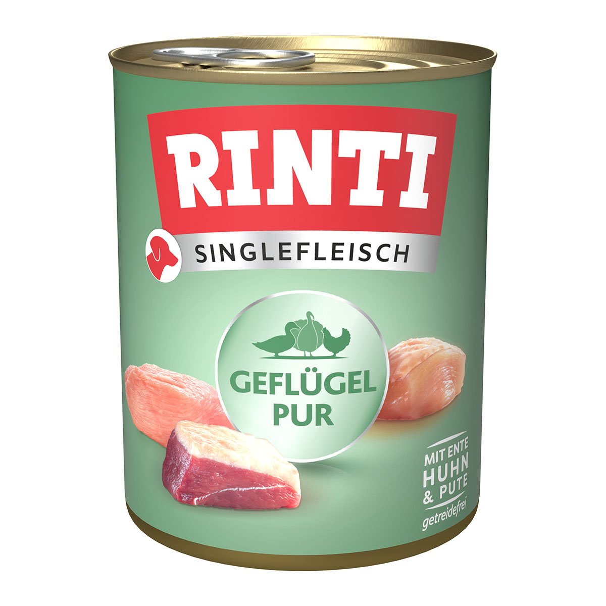 Rinti Singlefleisch Exclusive Geflügel pur 6x800g