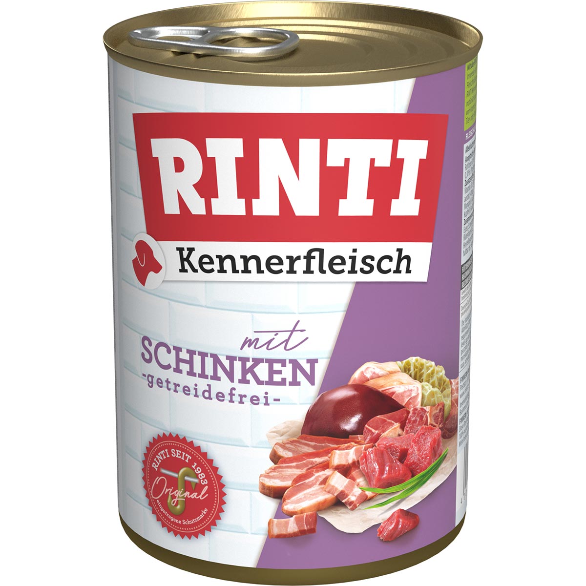 Rinti Kennerfleisch mit Schinken 24x400g