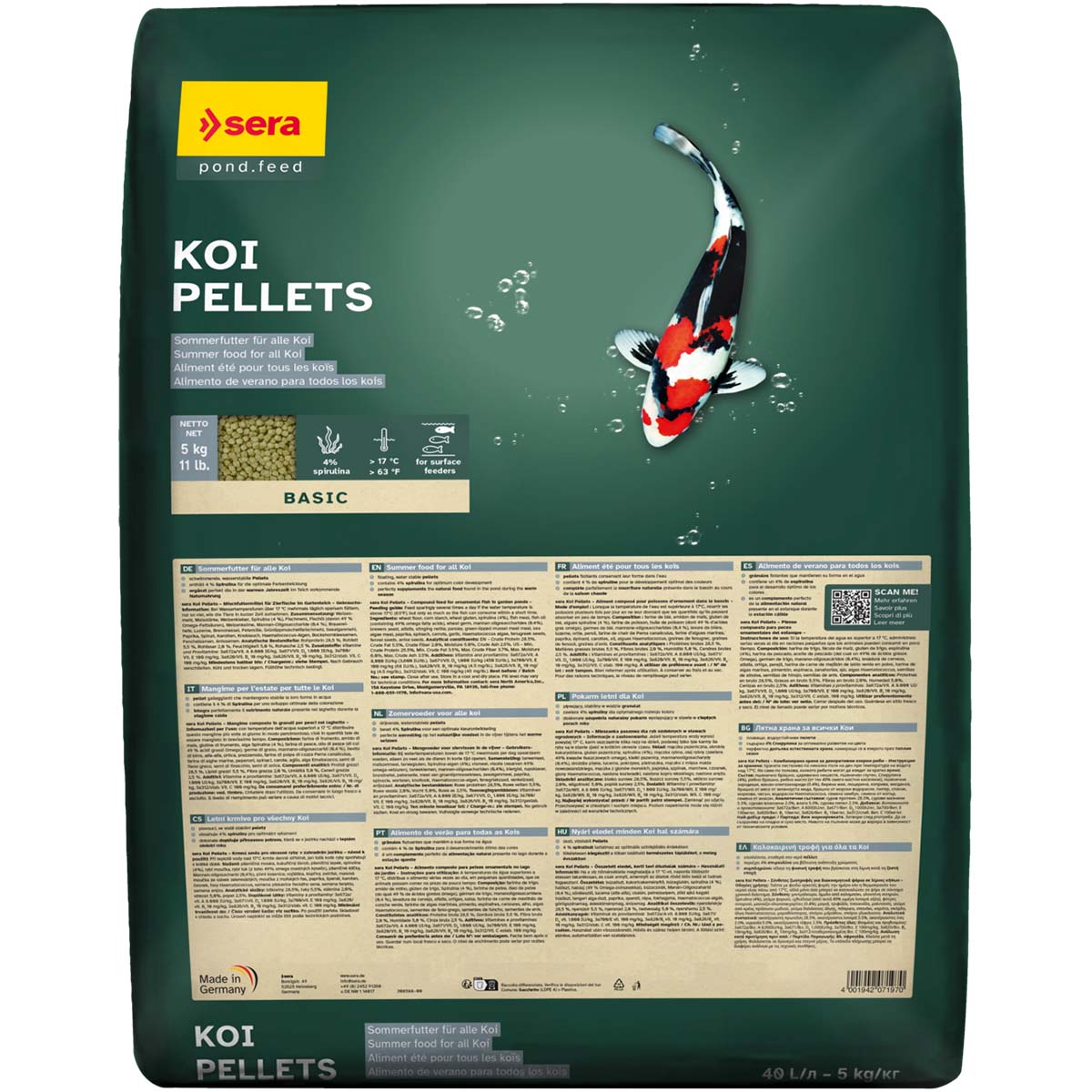 sera Koi Pellets 40 L