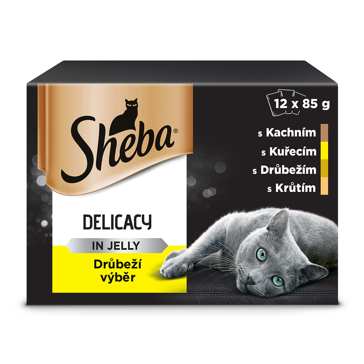 Sheba kapsičky drůbeží v želé 48x85g