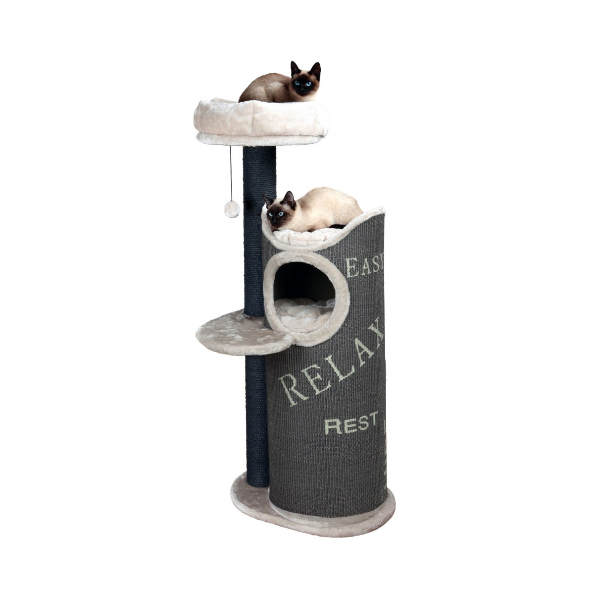 Levně Trixie odpočívadlo pro kočky Juana 134 cm – taupe / světle šedé