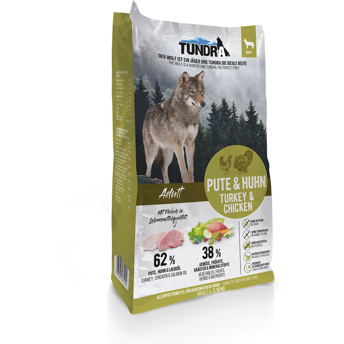 Tundra Trockenfutter Pute & Huhn 3,18kg