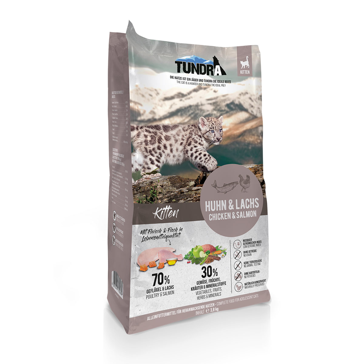 Tundra Cat Kitten Huhn & Lachs 2×3,8kg