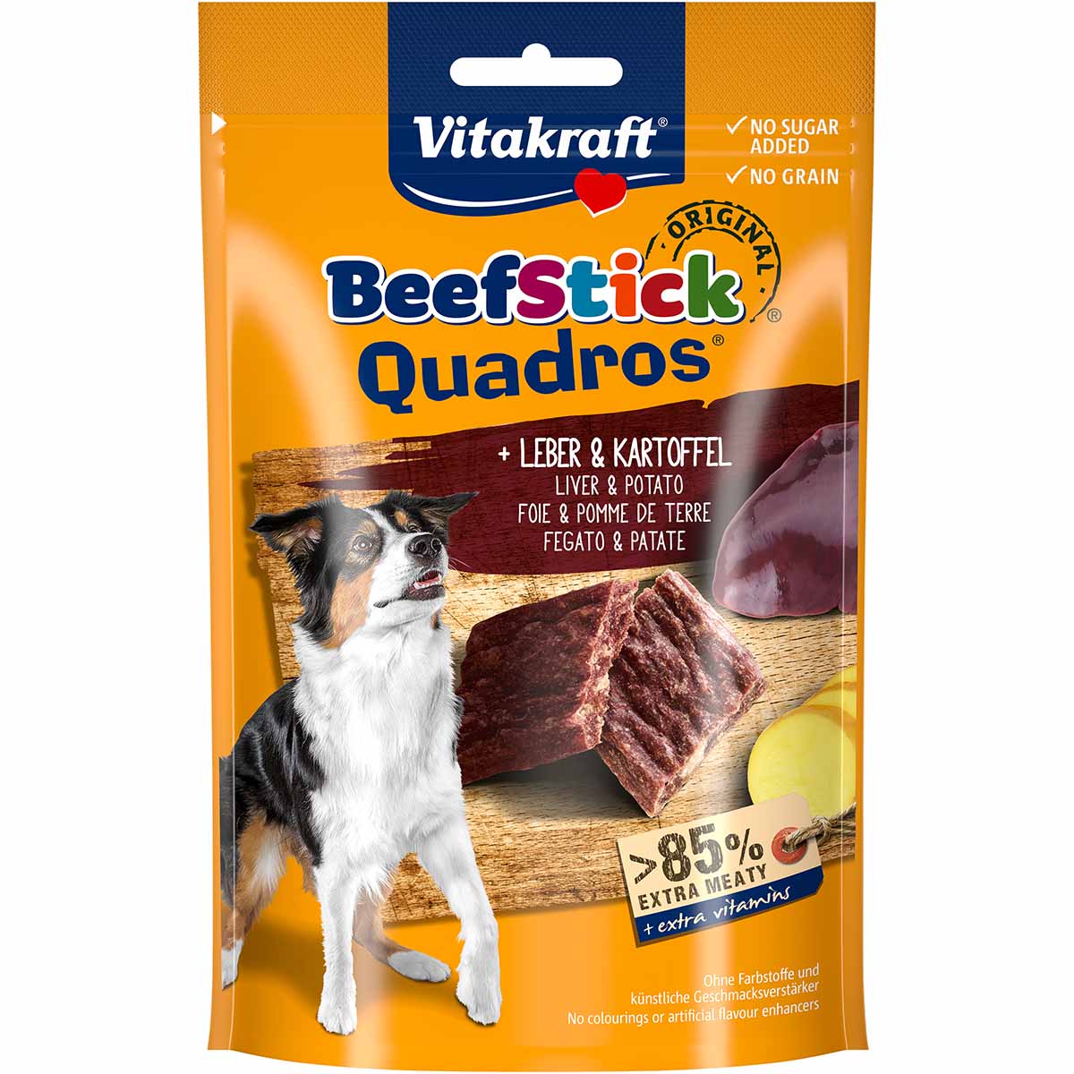 Vitakraft Beef-Stick Quadros, játra a brambory