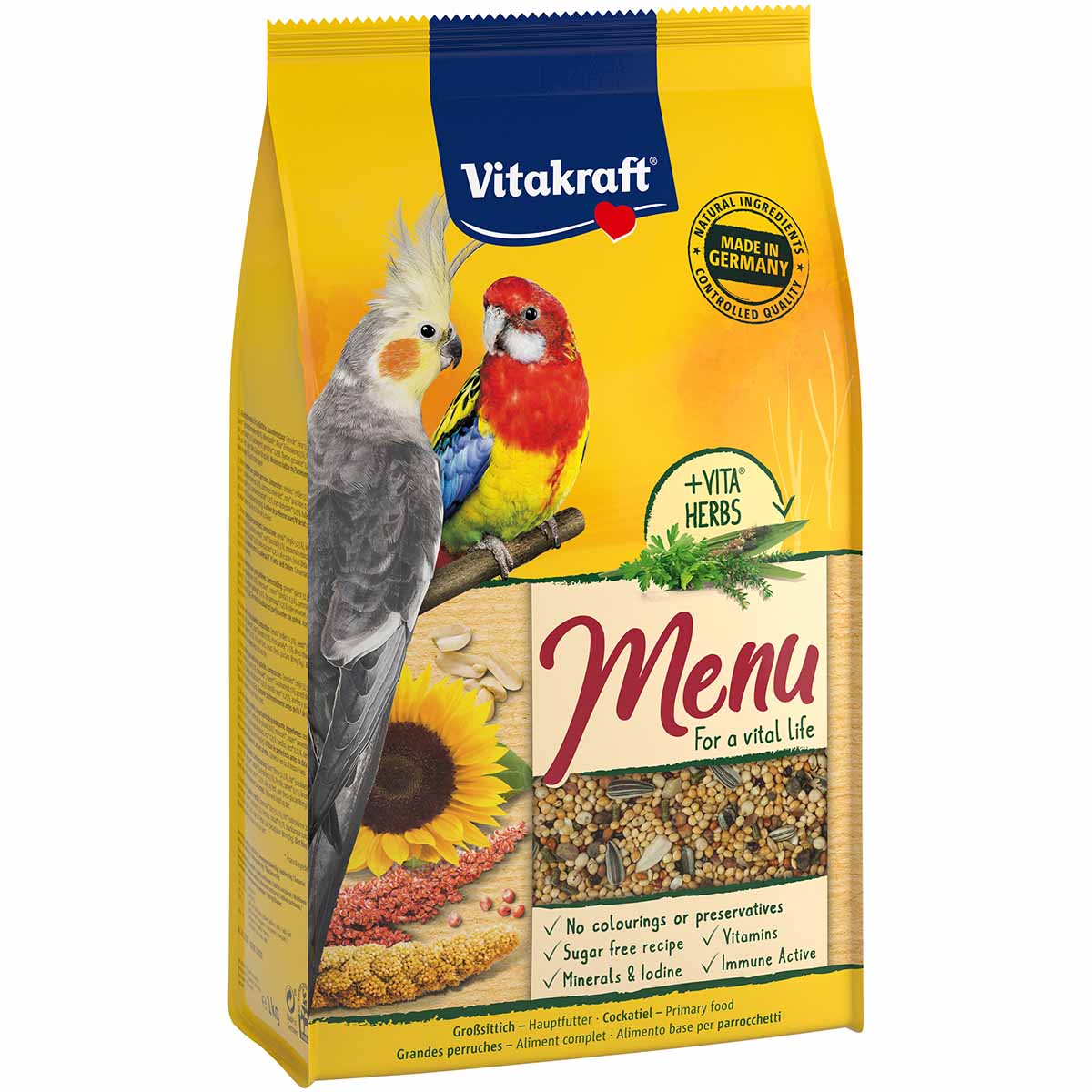 Vitakraft prémiové menu pro velké papoušky 1 kg