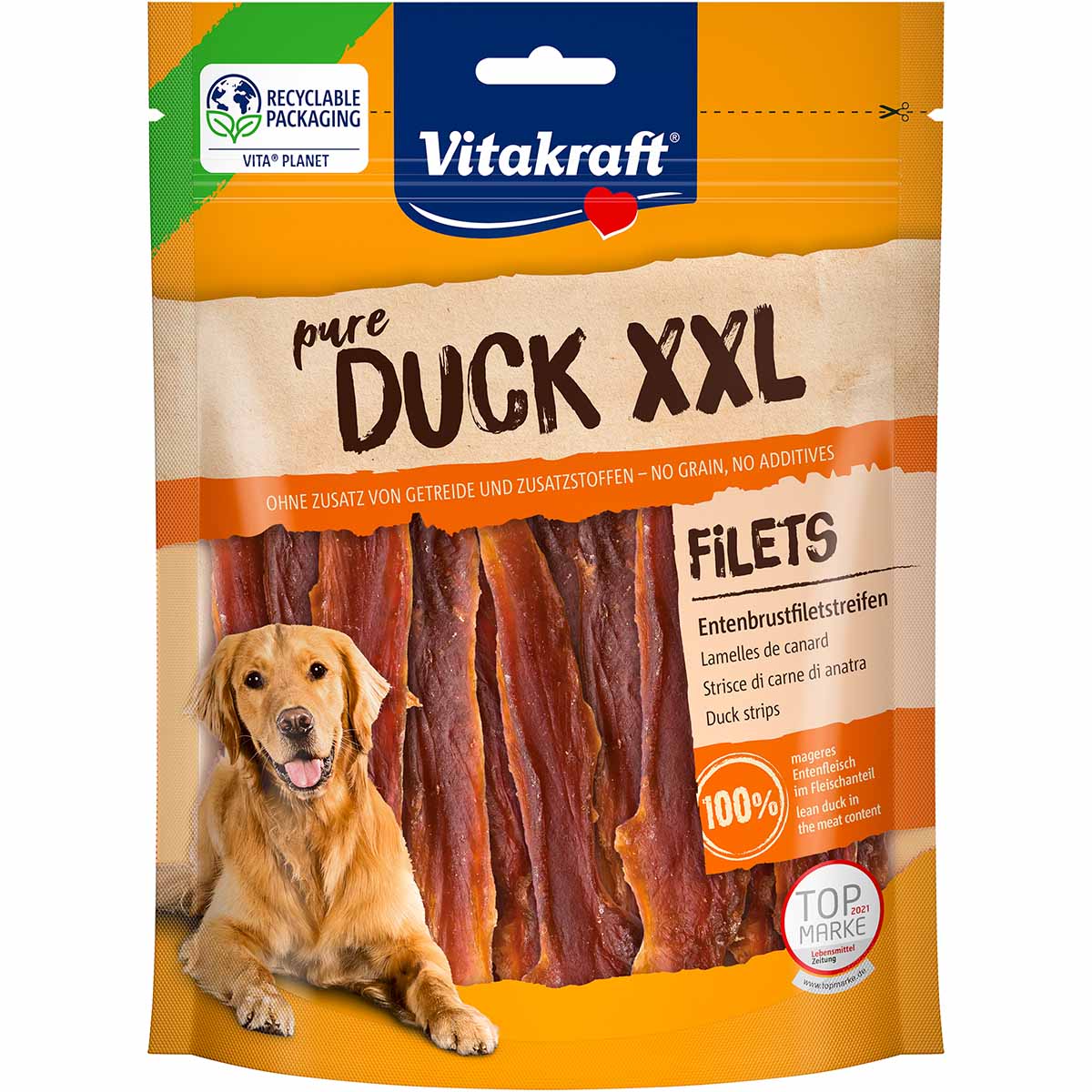 Vitakraft DUCK XXL proužky kachního masa 250 g