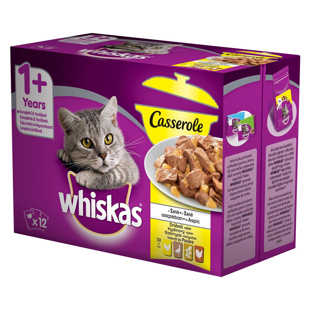 Whiskas Casserole drůbeží výběr v želé 12x85g