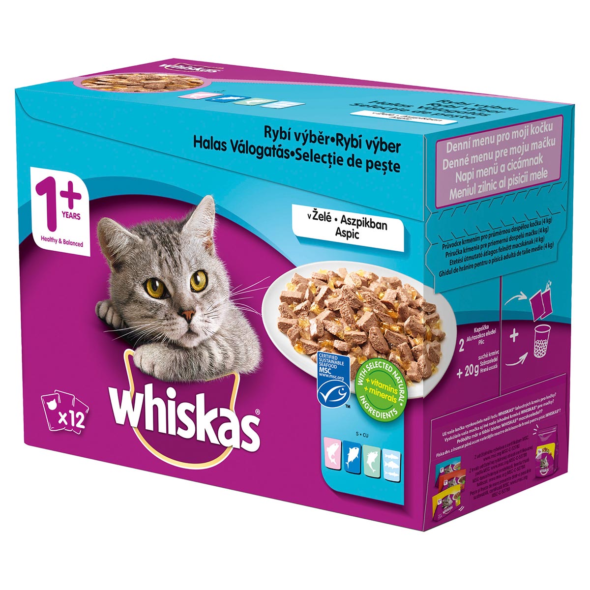 Whiskas kapsičky rybí výběr v želé 12x100g