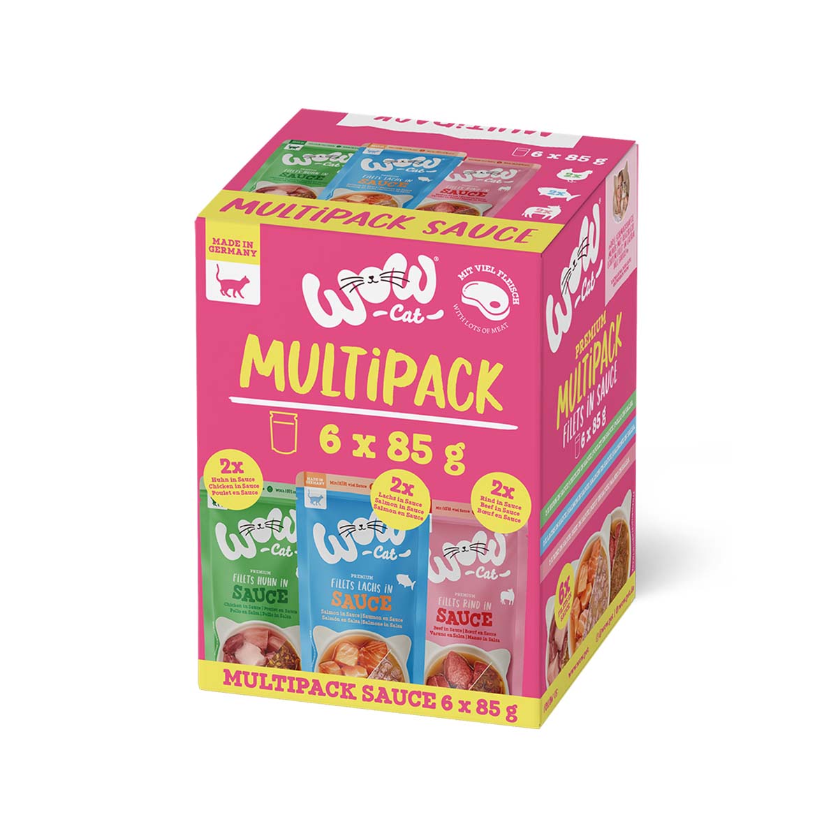 WOW CAT Sauce MULTIPACK 6x85g