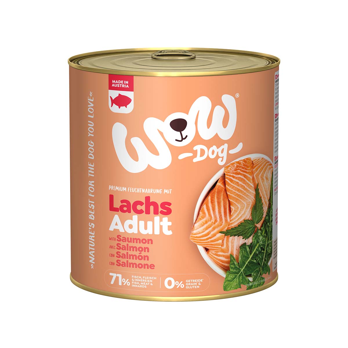 WOW Dog Lachs Adult 6x800g