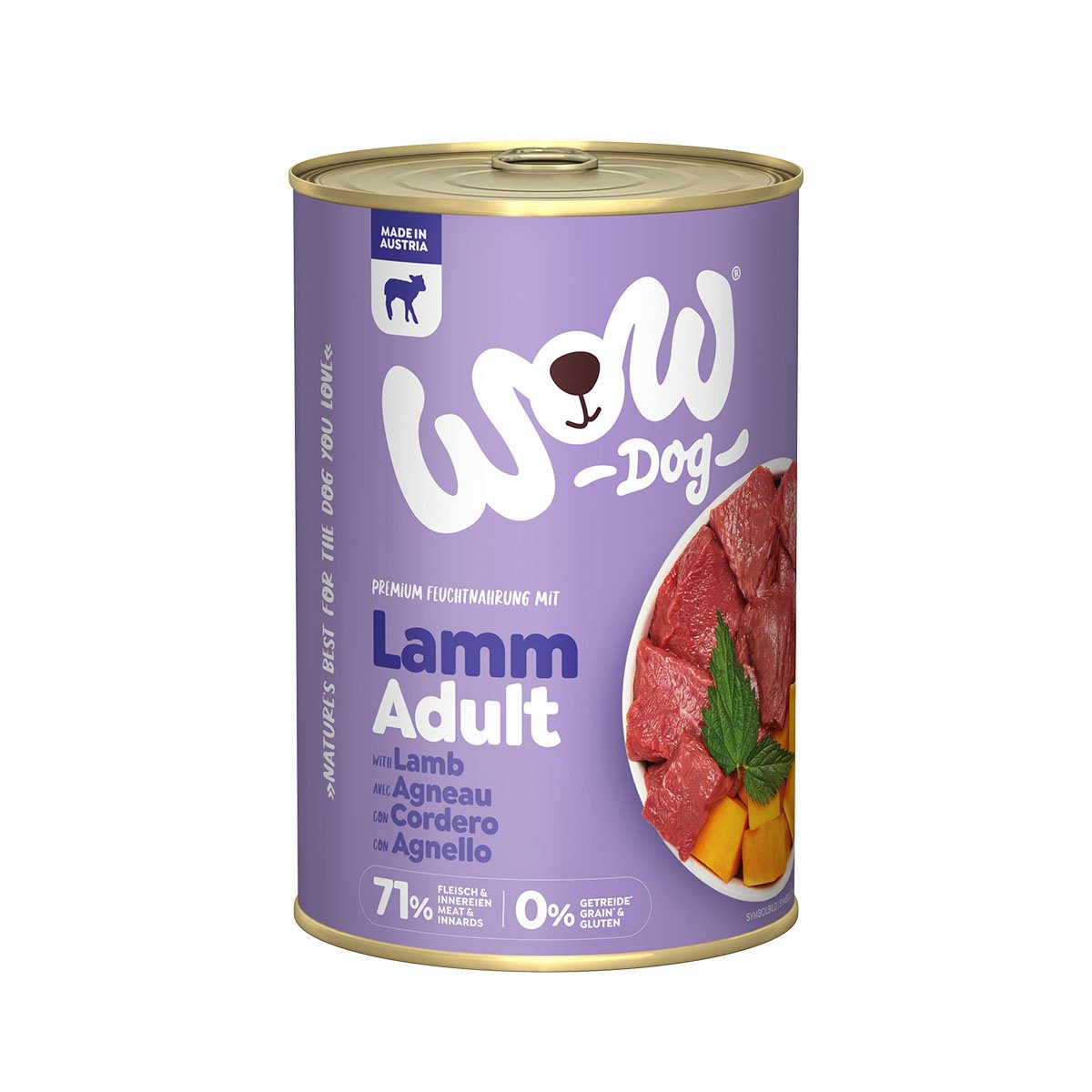 WOW Dog Lamm Adult 6x400g