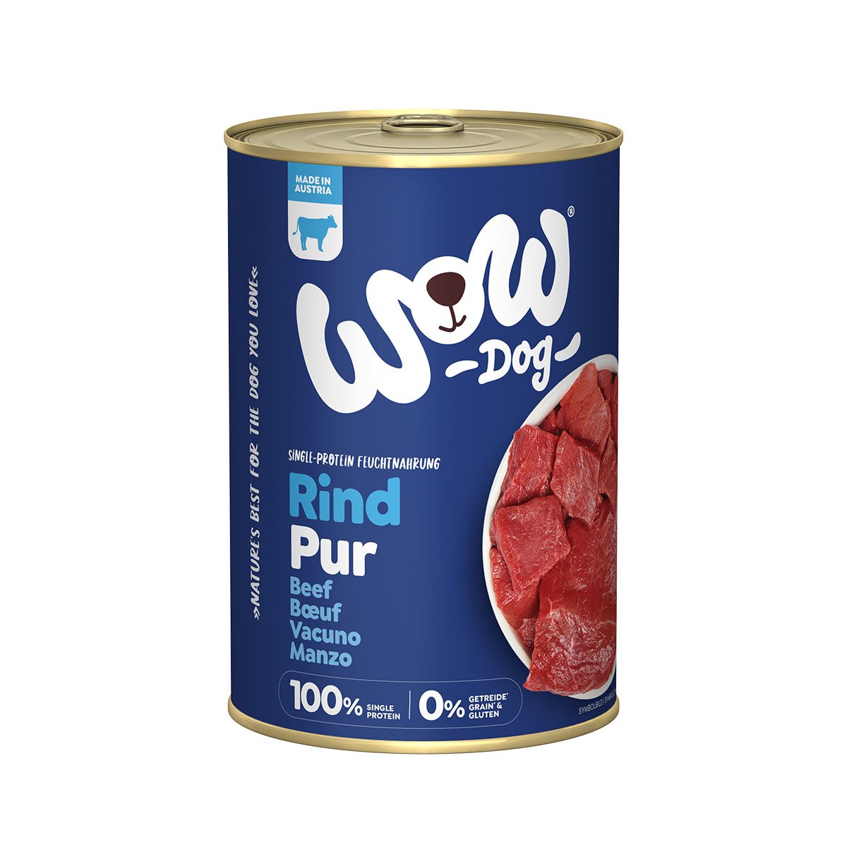 WOW Dog Rind Pur 6x400g