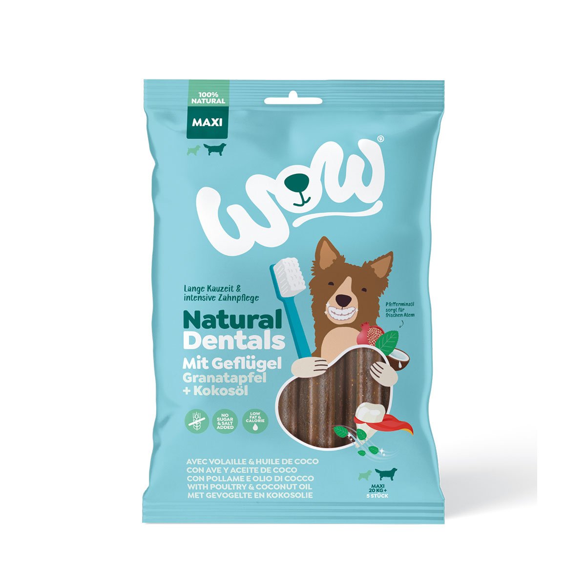 WOW Natural Dentals drůbež MAXI 275 g