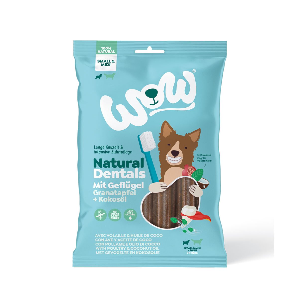 WOW Natural Dentals drůbež MIDI 180 g